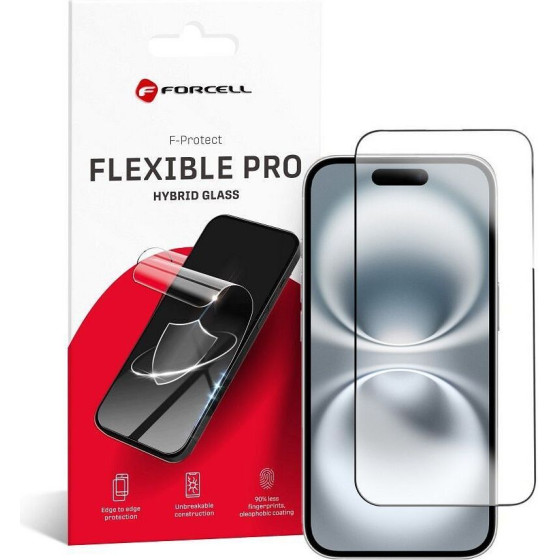 FORCELL Flexible Nano Glass 5D For Iphone 16 black