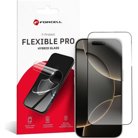 FORCELL Flexible Nano Glass 5D For Iphone 16 Pro Max black
