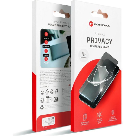 FORCELL Privacy Glass - For Iphone 12 / 12 Pro black