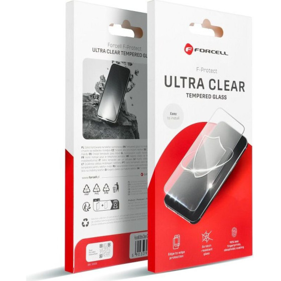 FORCELL Ultra Clear Glass - For Iphone 12 / 12 Pro black