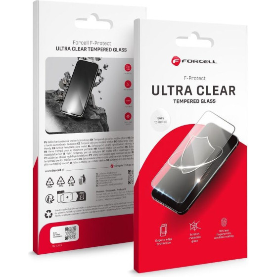 FORCELL Ultra Clear Glass - For Iphone 16 black