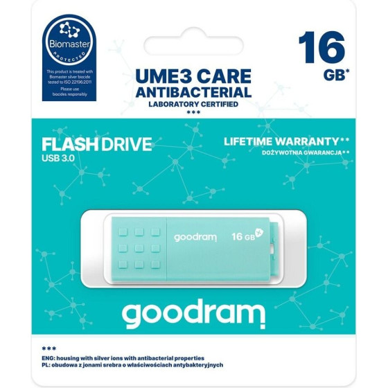 GoodRAM Pendrive UME3 16GB USB3.0 (Biomaster protected)