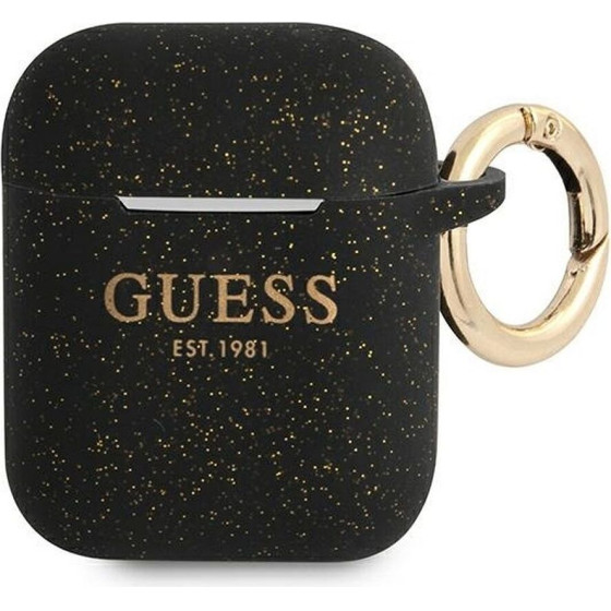 Guess Case For Apple Airpods 1/2 GUA2SGgek (Silicone Glitter) black