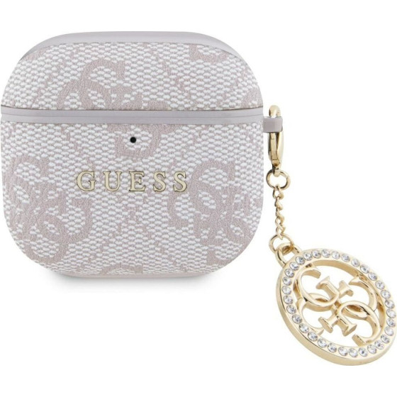 Guess Case For Apple Airpods 4 GUA4P4E4CDp (Pu 4G W/ Strass Charm) pink