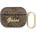 Guess Case For Apple Airpods Pro GUAP4GSmw (4G Script Metal Collection) brown