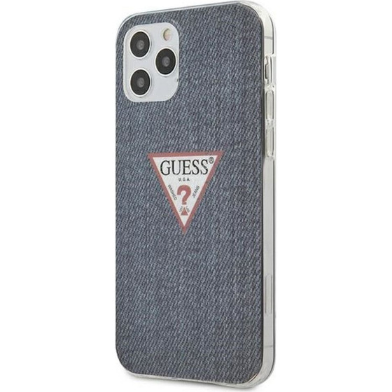 Guess Case For Iphone 12 / 12 Pro GUHCP12MPcujuldb (Jeans Collection) Navy blue