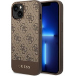 Guess Case For Iphone 13 / 14 / 15 GUHCP14SG4GLbr (4G Stripe Collection) brown