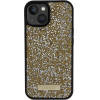 Guess Case For Iphone 13 / 14 / 15 GUHCP15SPfgsbsd (Rhinestone Metal Logo) yellow