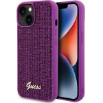 Guess Case For Iphone 13 / 14 / 15 GUHCP15SPmsdgsf (Disco Metal Script) fuschia