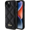 Guess Case For Iphone 13 / 14 / 15 GUHCP15SPsqsqsk (Quilted Metal Logo) black