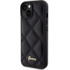 Guess Case For Iphone 13 / 14 / 15 GUHCP15SPsqsqsk (Quilted Metal Logo) black