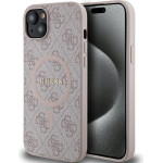 Guess Case For Iphone 14 Compatible With Magsafe GUHMP14SG4GFrp (4G Ring Classic logo) pink