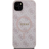 Guess Case For Iphone 14 Compatible With Magsafe GUHMP14SG4GFrp (4G Ring Classic logo) pink