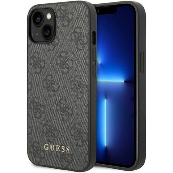 Guess Case For Iphone 14 GUHCP14SG4GFgr (4G Gold Logo) grey