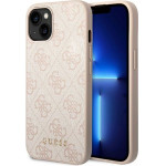 Guess Case For Iphone 14 GUHCP14SG4GFpi (4G Gold Logo) pink