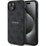 Guess Case For Iphone 15 Compatible With Magsafe GUHMP15SG4GFrk (4G Ring Classic logo) black