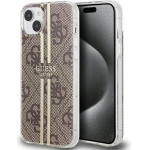 Guess Case For Iphone 15 GUHCP15SH4PSegw (4G Gold Stripe) brown