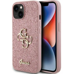 Guess Case For Iphone 15 GUHCP15SHG4SGp (Fixed Glitter Big 4G) pink