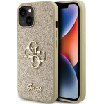 Guess Case For Iphone 15 GUHCP15SHG4SGd (Fixed Glitter Big 4G) gold