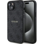 Guess Case For Iphone 15 Plus Compatible With Magsafe GUHMP15MG4GFrk (4G Ring Classic logo) black