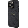 Guess Case For Iphone 15 Pro Compatible With Magsafe GUHMP15LG4GFrk (4G Ring Classic logo) black