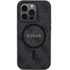 Guess Case For Iphone 15 Pro Compatible With Magsafe GUHMP15LG4GFrk (4G Ring Classic logo) black