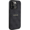 Guess Case For Iphone 15 Pro Compatible With Magsafe GUHMP15LG4GFrk (4G Ring Classic logo) black
