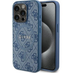 Guess Case For Iphone 15 Pro Compatible With Magsafe GUHMP15LG4GFrb (4G Ring Classic logo) blue