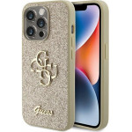Guess Case For Iphone 15 Pro GUHCP15LHG4SGd (Fixed Glitter Big 4G) gold