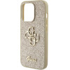 Guess Case For Iphone 15 Pro GUHCP15LHG4SGd (Fixed Glitter Big 4G) gold