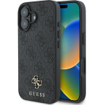 Guess Case For Iphone 16 Comaptible With Magsafe GUHMP16SP4SM4MK (Pu 4G Small And Classic) black