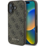Guess Case For Iphone 16 GUHCP16SG4GFbr (Pu 4G Classic) brown