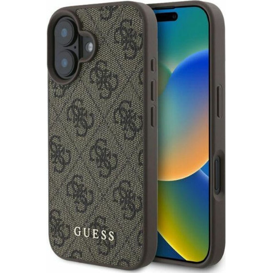 Guess Case For Iphone 16 GUHCP16SG4GFbr (Pu 4G Classic) brown