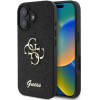 Guess Case For Iphone 16 GUHCP16SHG4SGk (Fixed Glitter Big 4G) black