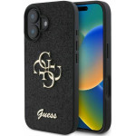 Guess Case For Iphone 16 GUHCP16SHG4SGk (Fixed Glitter Big 4G) black