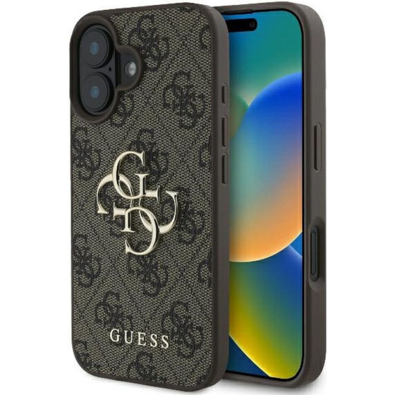 Guess Case For Iphone 16 Plus GUHCP16M4GMgbr (4G Pu Big Logo) brown