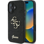 Guess Case For Iphone 16 Plus GUHCP16MHG4SGk (Fixed Glitter Big 4G) black