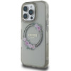 Guess Case For Iphone 16 Pro Compatible With Magsafe GUHMP16LHfwfck (Iml Flowers Wreath) black