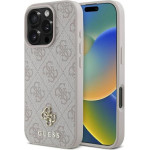 Guess Case For Iphone 16 Pro Compatible With Magsafe GUHMP16LP4SM4MP (Pu 4G Small And Classic) pink