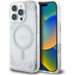 Guess Case For Iphone 16 Pro Compatible With Magsafe GUHMP16LRgrges (Resin Gradient Glitter) silver