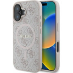 Guess Case For Iphone 16 Pro Max Compatible With Magsafe GUHMP16XG4GFrk (Pu 4G Ring Classic Logo) black