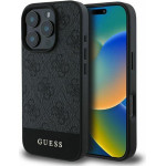 Guess Case For Iphone 16 Pro Max GUHCP16XG4GLgr (PC/Tpu 4G Pu Bottom Stripe) grey