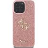 Guess Case For Iphone 16 Pro Max GUHCP16XHG4SGp (Fixed Glitter Big 4G) pink