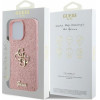 Guess Case For Iphone 16 Pro Max GUHCP16XHG4SGp (Fixed Glitter Big 4G) pink