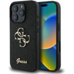 Guess Case For Iphone 16 Pro Max GUHCP16XHG4SGk (Fixed Glitter Big 4G) black