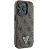 Guess Case For Iphone 16 Pro Max GUHCP16XP4TDpw (Pu Leather 4G Triangle Strass) brown