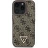 Guess Case For Iphone 16 Pro Max GUHCP16XP4TDpw (Pu Leather 4G Triangle Strass) brown
