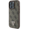 Guess Case For Iphone 16 Pro Max GUHCP16XP4TDpw (Pu Leather 4G Triangle Strass) brown