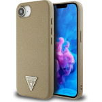Guess Case For Iphone 16e Compatible With Magsafe GUHMPSE4P4PGrsgw (Pu 4G Circle W/ Classic Logo) brown
