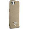 Guess Case For Iphone 16e Compatible With Magsafe GUHMPSE4P4PGrsgw (Pu 4G Circle W/ Classic Logo) brown